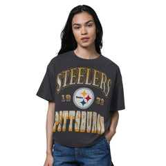 Starter Women's Oversized Hall of Fame T-Shirt - Pittsburgh Steelers T-shirts