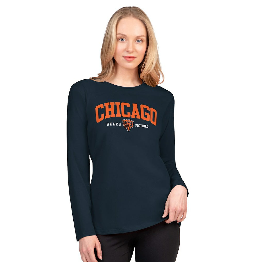 G-III 4Her by Carl Banks Women's Best Play Long Sleeve T-Shirt - Chicago Bears T-shirts