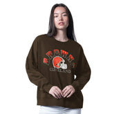 G-III 4Her by Carl Banks Women's Oversized Feud Sweatshirt - Cleveland Browns Sweatshirts