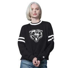 Starter Women's Rally Drop Shoulder Cropped Sweatshirt - Chicago Bears Sweatshirts