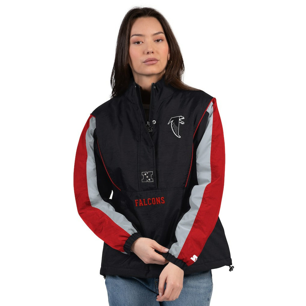 Starter Women's Thursday Night Gridiron Half-Zip Jacket - Atlanta Falcons Jackets