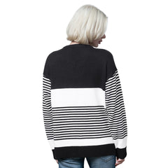 Starter Women's No Huddle Striped V-Neck Sweater - Detroit Lions