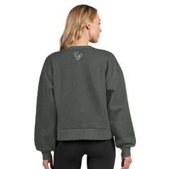 Starter Women's Show Up Cropped Fleece Pullover Sweatshirt - Houston Texans Pullover