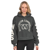 Starter Women's Star Player Cropped Fleece Pullover Hoodie - Washington Commanders Hoodies