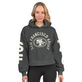 Starter Women's Star Player Cropped Fleece Pullover Hoodie - San Francisco 49ers Hoodies