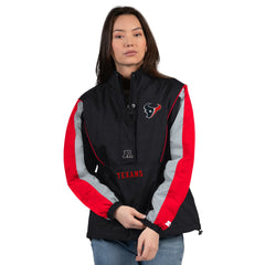 Starter Women's Thursday Night Gridiron Half-Zip Jacket - Houston Texans Jackets