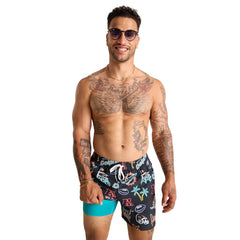 Chubbies The Neon 5.5" Classic Lined Swim Trunks - Miami Dolphins