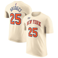 Nike Mikal Bridges New York Knicks Unisex 2025/26 City Edition Name & Number T-Shirt