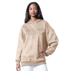 G-III 4Her by Carl Banks Women's Best Hitter Oversized Tunic Pullover Hoodie - Washington Commanders Hoodies