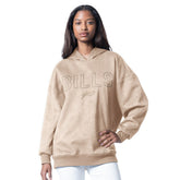 G-III 4Her by Carl Banks Women's Best Hitter Oversized Tunic Pullover Hoodie - Buffalo Bills Hoodies