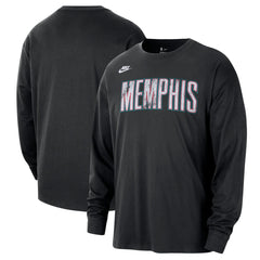 Nike Memphis Grizzlies Unisex Classic Edition Hardwood Classics Essential Logo Long Sleeve T-Shirt