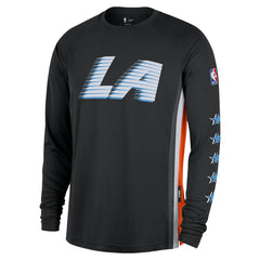 Nike LA Clippers 2025/26 City Edition Authentic Pregame Dri-FIT Long Sleeve Shooting T-Shirt