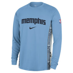 Nike Memphis Grizzlies 2025/26 City Edition Authentic Pregame Dri-FIT Long Sleeve Shooting T-Shirt