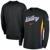 Nike Phoenix Suns 2025/26 City Edition Authentic Pregame Dri-FIT Long Sleeve Shooting T-Shirt