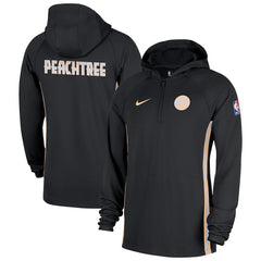 Nike Atlanta Hawks 2025/26 City Edition Remix Authentic On-Court Quarter-Zip Dri-FIT Hooded Jacket