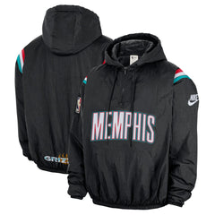 Nike Memphis Grizzlies Hardwood Classics Therma-FIT Half-Zip Hooded Windbreaker