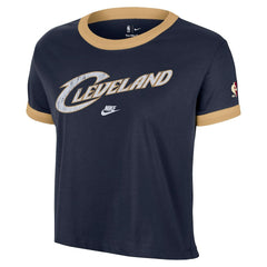 Nike Cleveland Cavaliers Women's Classic Edition Hardwood Classics Essential Vintage Ringer T-Shirt sale