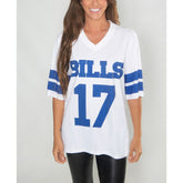 Josh Allen Cuce Women's Crystal V-Neck Tunic - Buffalo Bills