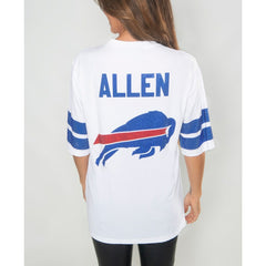 Josh Allen Cuce Women's Crystal V-Neck Tunic - Buffalo Bills