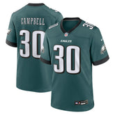 Jihaad Campbell 2025 NFL Draft First Round Pick Game Jersey - Philadelphia Eagles Jerseys