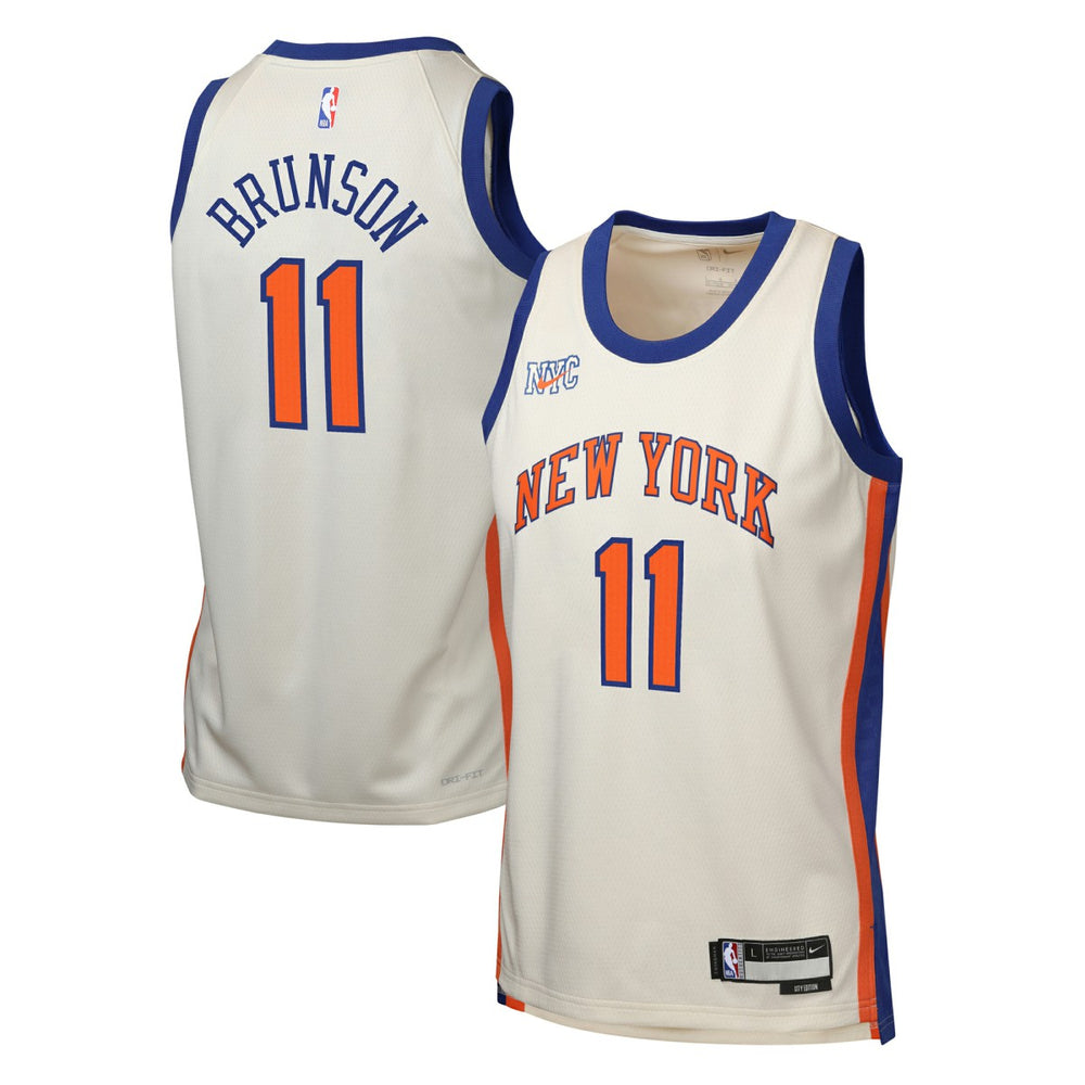 Nike Jalen Brunson New York Knicks Youth 2025/26 City Edition Swingman Jersey