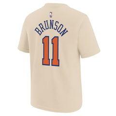 Nike Jalen Brunson New York Knicks Youth 2025/26 City Edition Name & Number T-Shirt