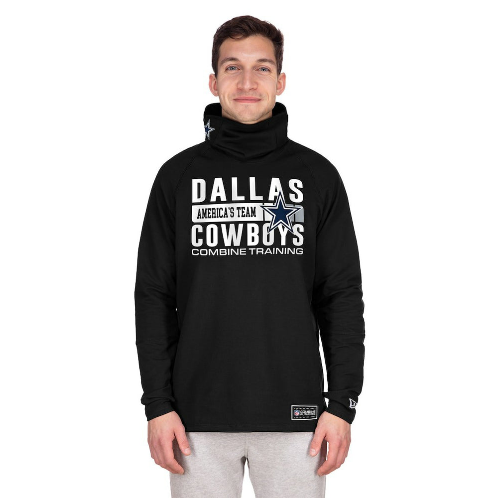 Functional Fandom Balaclava Helmet Stripe Tri-Blend Hoodie - Dallas Cowboys Hoodies