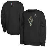 Milwaukee Bucks Jordan Brand Youth Courtside Statement Edition Sweatshirt