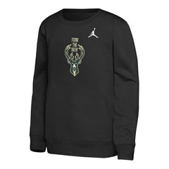Milwaukee Bucks Jordan Brand Youth Courtside Statement Edition Sweatshirt