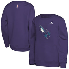 Charlotte Hornets Jordan Brand Youth Courtside Statement Edition Sweatshirt