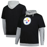 Big & Tall Twofer Pullover Hoodie - Pittsburgh Steelers Hoodies