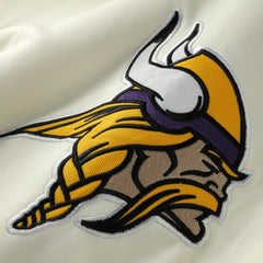 Profile Big & Tall Chest Print and Logo Short Sleeve Pullover Hoodie - Minnesota Vikings Hoodies