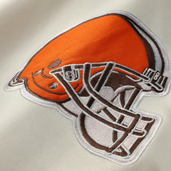 Profile Big & Tall Chest Print and Logo Short Sleeve Pullover Hoodie - Cleveland Browns Hoodies