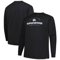 Big & Tall Coverage Scheme Long Sleeve T-Shirt - Cleveland Browns T-shirts