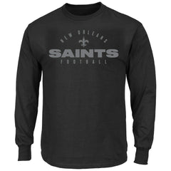 Big & Tall Coverage Scheme Long Sleeve T-Shirt - New Orleans Saints T-shirts