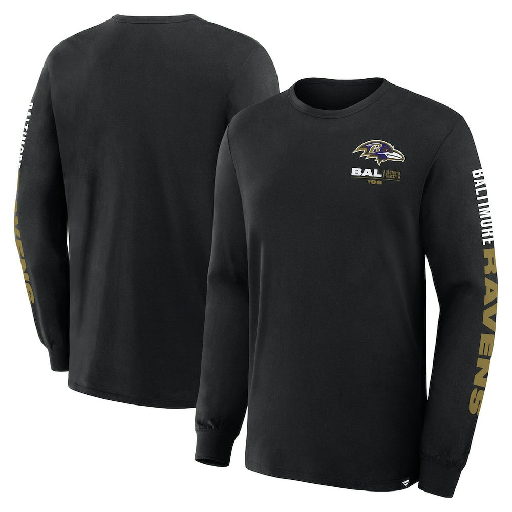 Big & Tall Clock Management Legacy Long Sleeve T-Shirt - Baltimore Ravens T-shirts