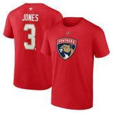 NHL Seth Jones Florida Panthers Fanatics Authentic Stack Name & Number T-Shirt