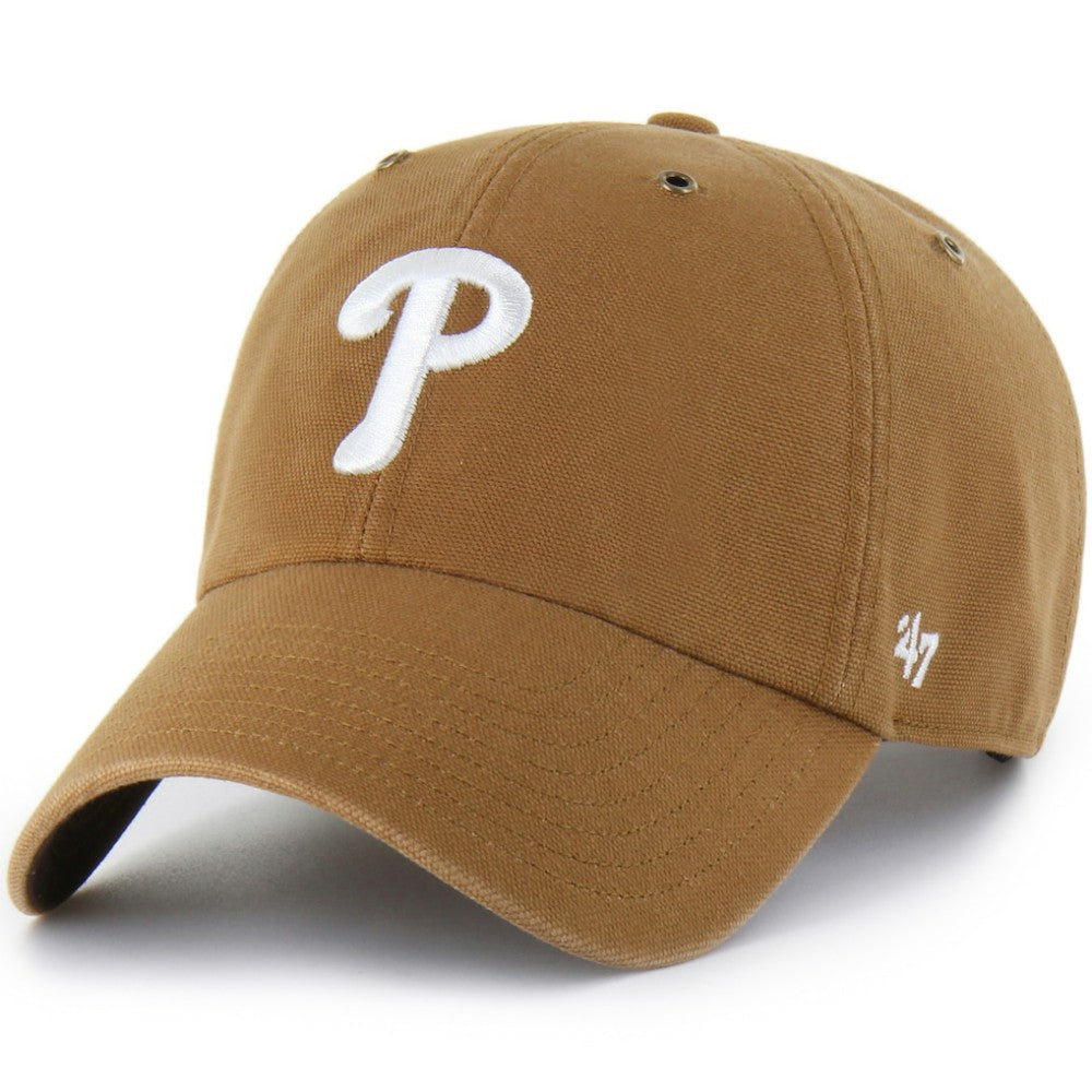 Brown Philadelphia Phillies Carhartt x '47 Clean Up Adjustable Hat
