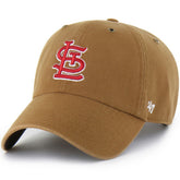Brown St. Louis Cardinals Carhartt x '47 Clean Up Adjustable Hat