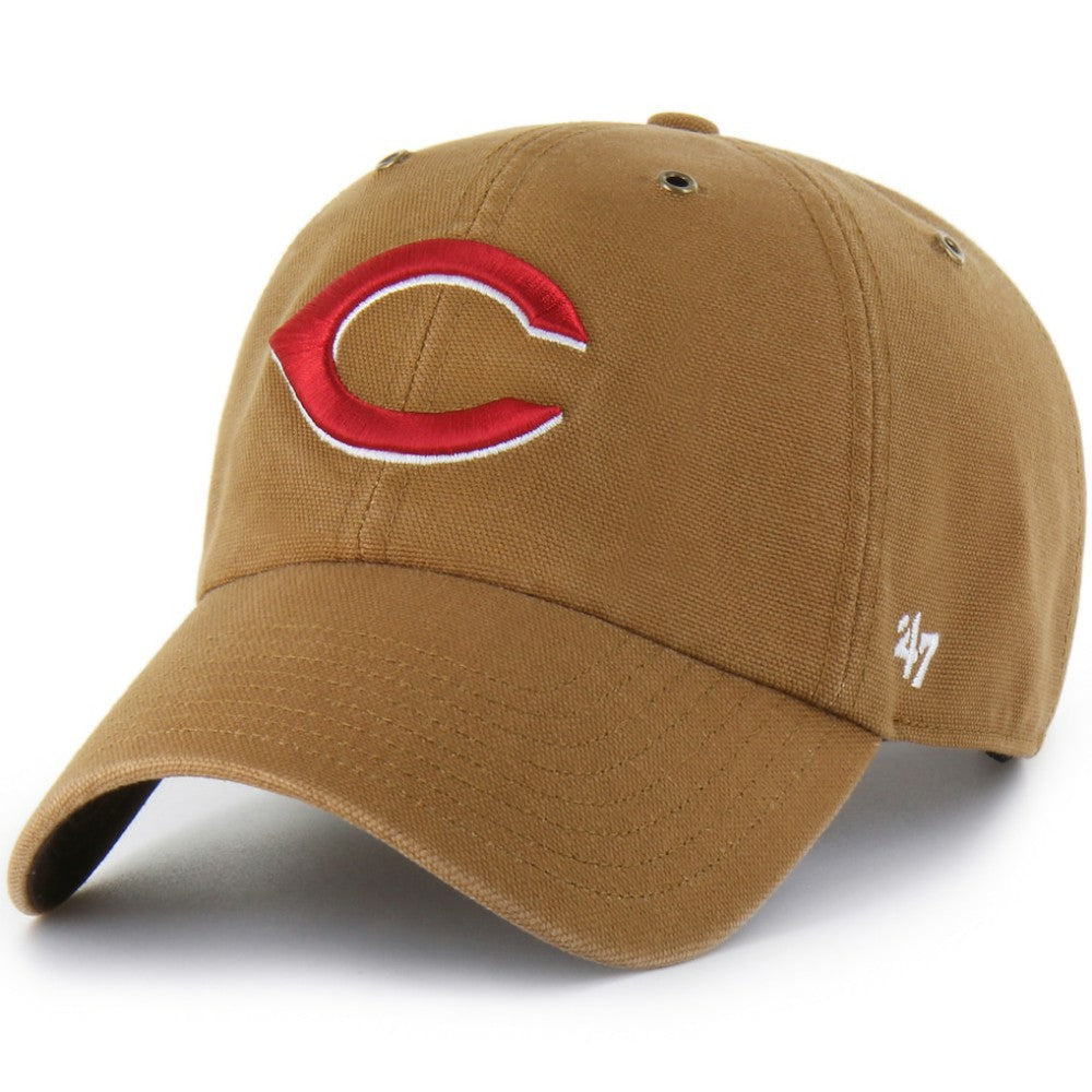 Brown Cincinnati Reds Carhartt x '47 Clean Up Adjustable Hat