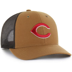 Brown Cincinnati Reds Carhartt x '47 Trucker Adjustable Hat