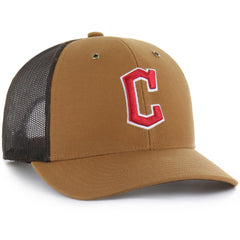 Brown Cleveland Guardians Carhartt x '47 Trucker Adjustable Hat