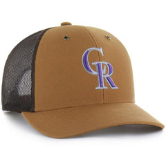 Brown Colorado Rockies Carhartt x '47 Trucker Adjustable Hat