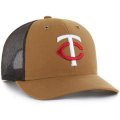 Brown Minnesota Twins Carhartt x '47 Trucker Adjustable Hat