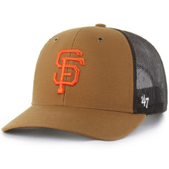 Brown San Francisco Giants Carhartt x '47 Trucker Adjustable Hat