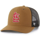 Brown St. Louis Cardinals Carhartt x '47 Trucker Adjustable Hat