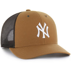 Brown New York Yankees Carhartt x '47 Trucker Adjustable Hat