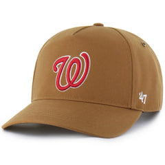 Brown Washington Nationals Carhartt x '47 Hitch Adjustable Hat