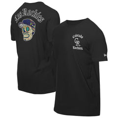 Black Colorado Rockies New Era Sugar Skulls T-Shirt