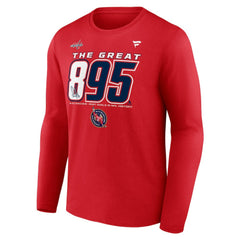 NHL Alexander Ovechkin Washington Capitals Fanatics NHL All-Time Leading Goal Scorer The Great 895 Long Sleeve T-Shirt